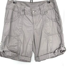 INC International Concepts Women's Gray Cargo Shorts